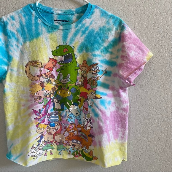Nickelodeon Cartoon Cropped T Shirt Size Small - Picture 3 of 5